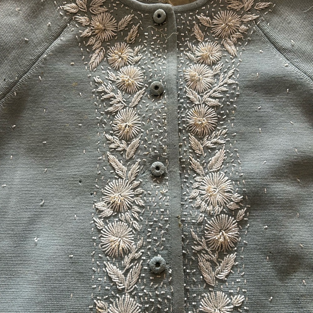 Vintage beaded cardigan